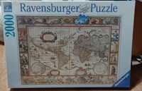 Puzzle Ravensburger 166336 Mapa Mundo Ano 1650