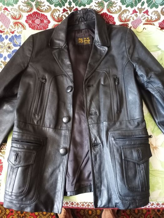 Кожаный пиджак - куртка/ худи анорак хамелеон/ сумка несессер