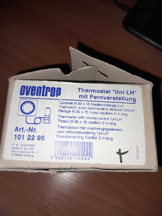 Термостатическая головка Oventrop "Uni LH" (М 30 х 1,5) 101 22 95