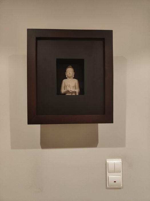 Quadro de Buda em pedra