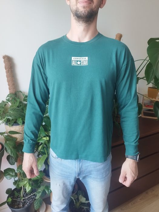 Męska bluza Converse , 100% bawełna, XL, zielona