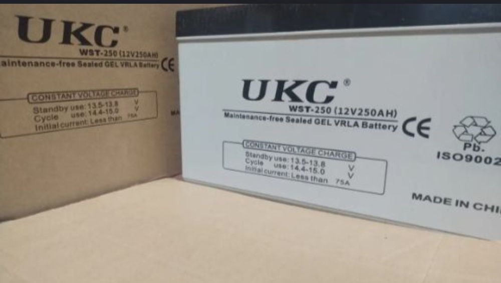 Гелевий акумулятор 12 в 250 ампер