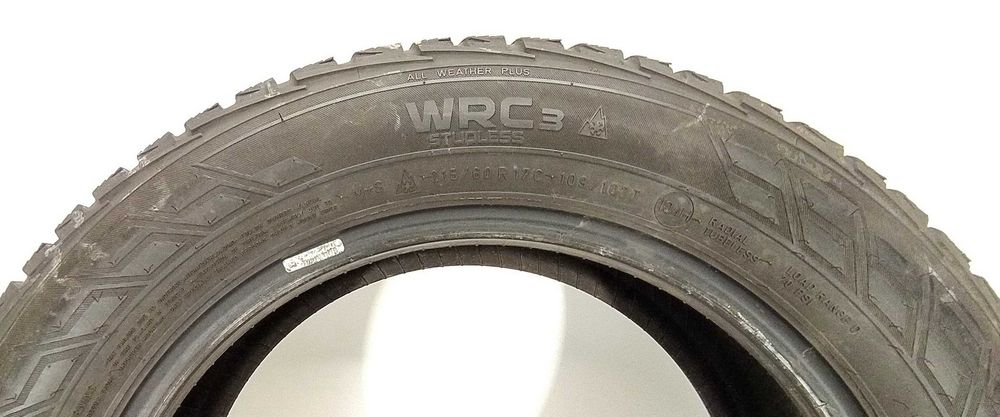 2x 215/60 R17C Nokian WRC3 opony zimowe 6,5 mm / kurier montaż