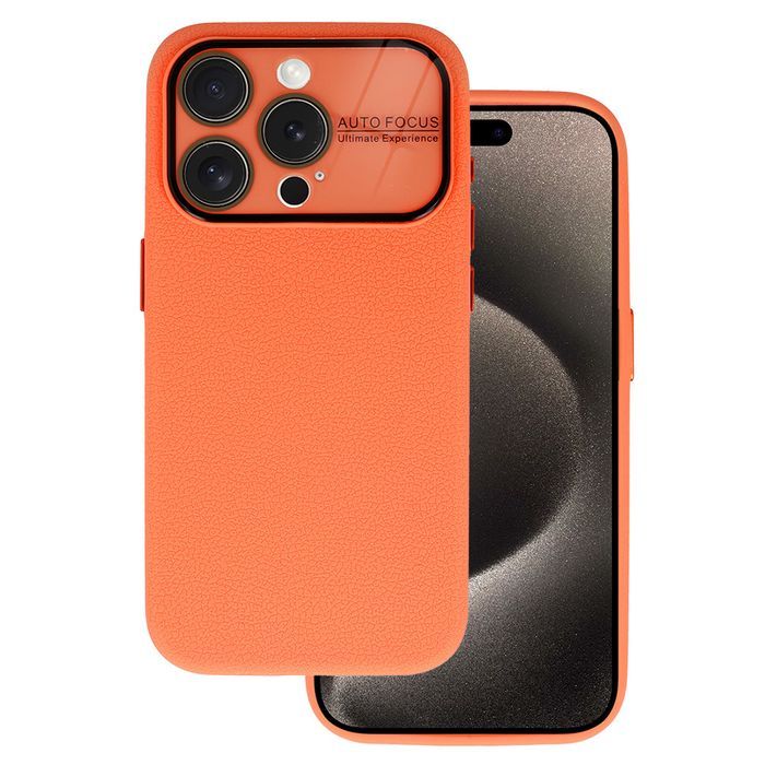 Tel Protect Lichi Soft Case Do Iphone 15 Plus Pomarańczowy