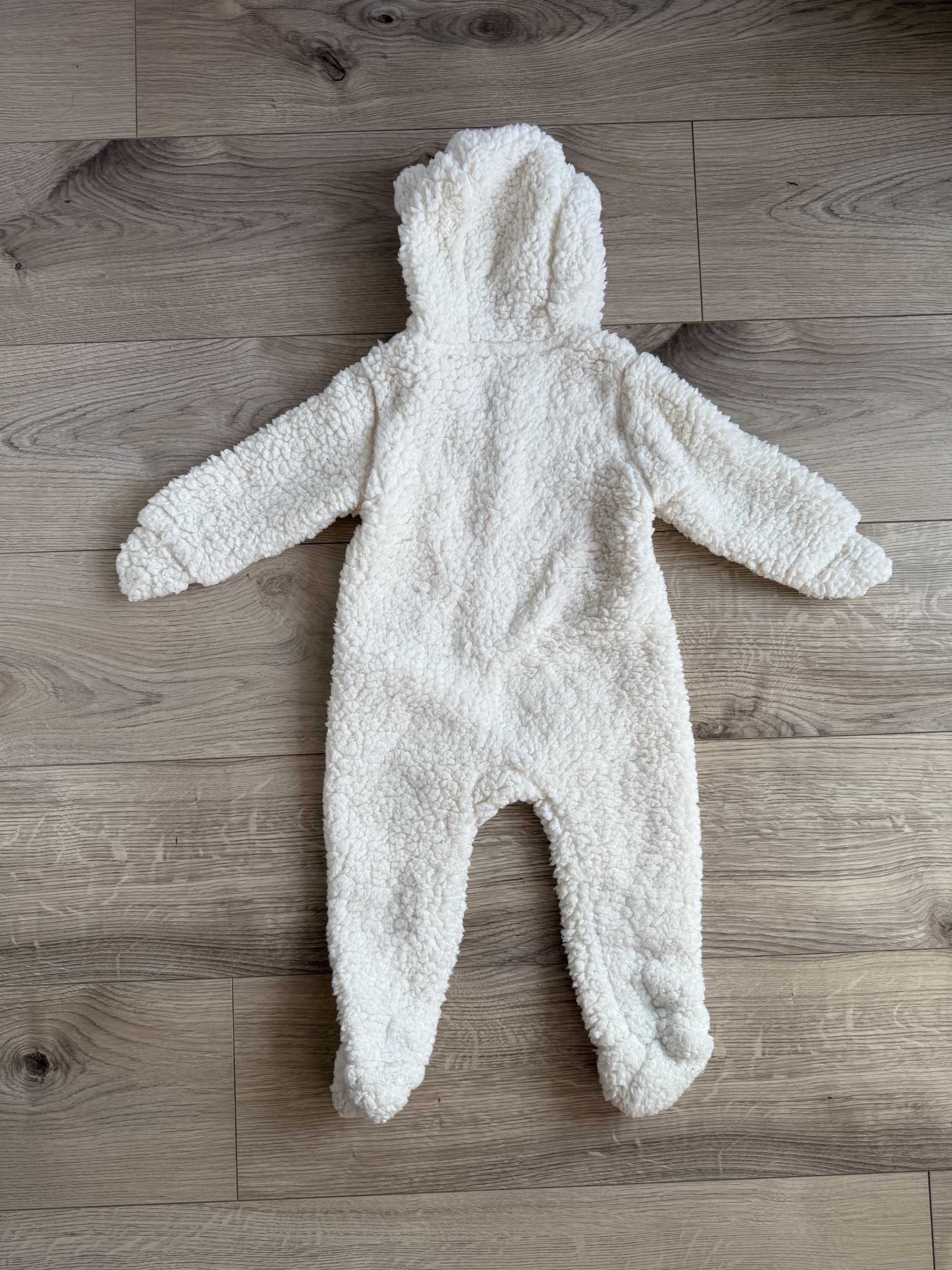 Kombinezon wiosenny futerkowy miś teddy H&M r. 74