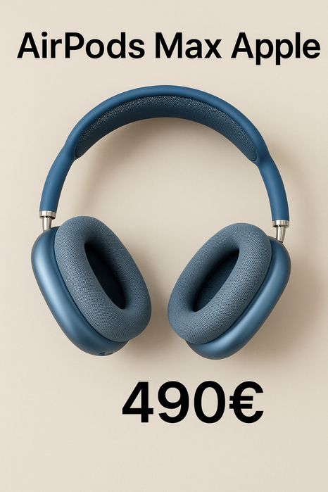 AirPods Max Apple Azul - Novos - Com carregador - 490€ (negociável)