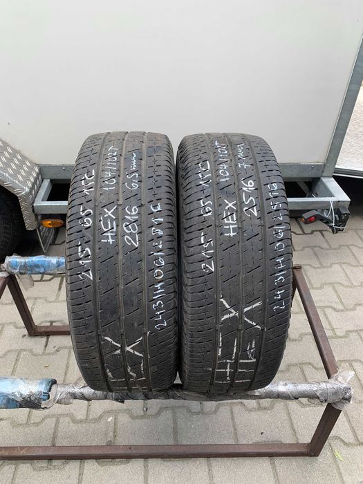 2 szt. opony używane letnie 215/65r15C Continental Vanco 2 Warszawa