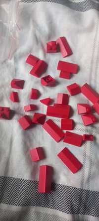 Lego dachówki skosy itp. czerwone