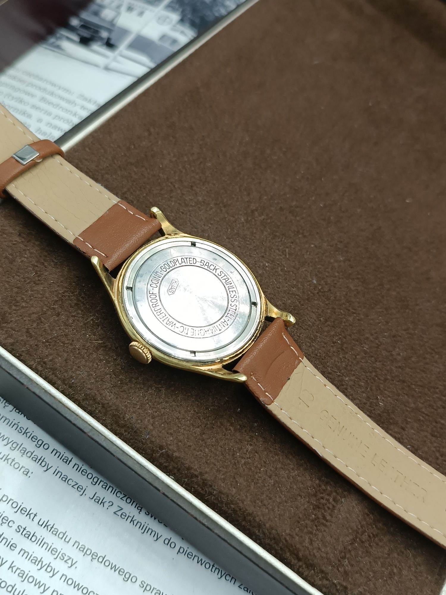 Zegarek anker 17 jewels  pozłacany au mechaniczny