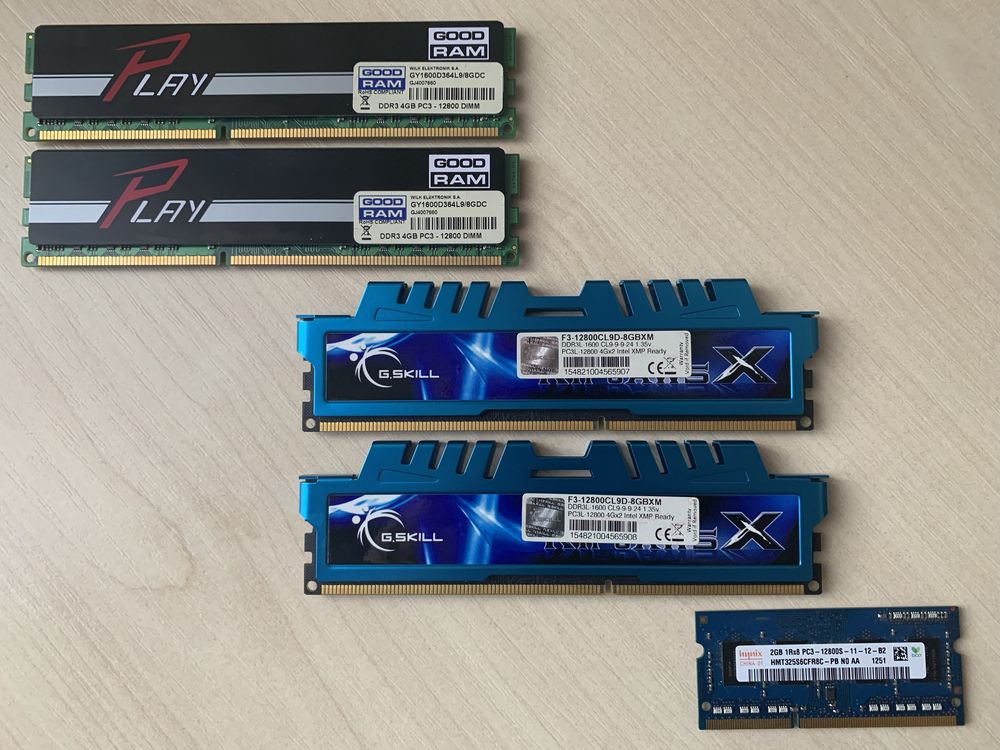 Оперативная память DDR3 / DDR3L (G.SKILL и Hynix)