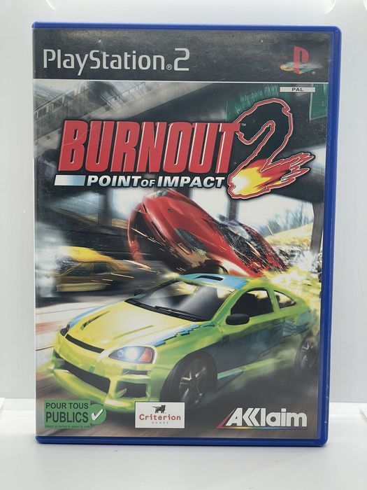 Burnout 2 Point of Impact PS2 Po Angielsku