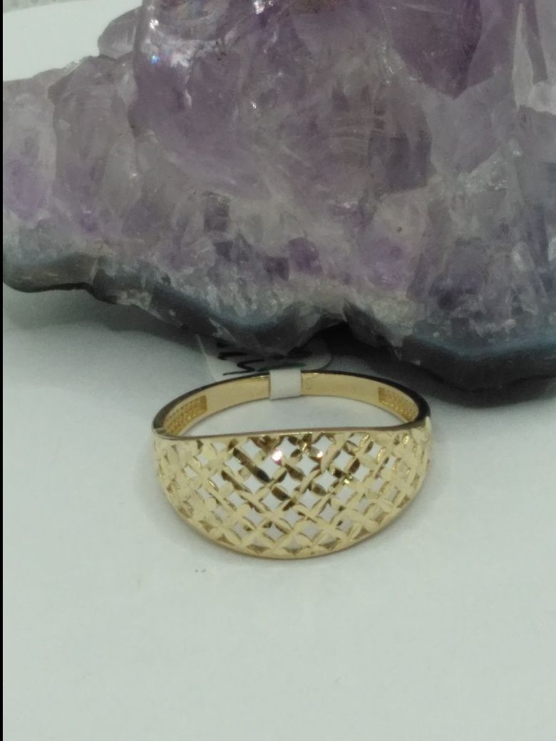 Złoty pierścionek ażurowy, złoto 585 r.22