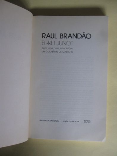 El-Rei Junot de Raul Brandão