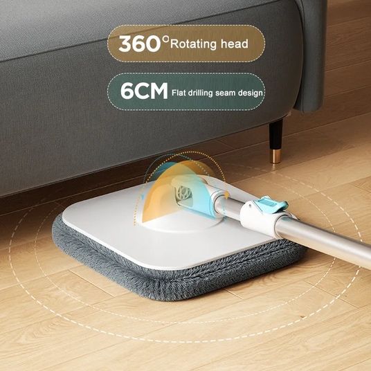 Комплект швабра с ведром для мытья полов Mop with bucket, с отжимом