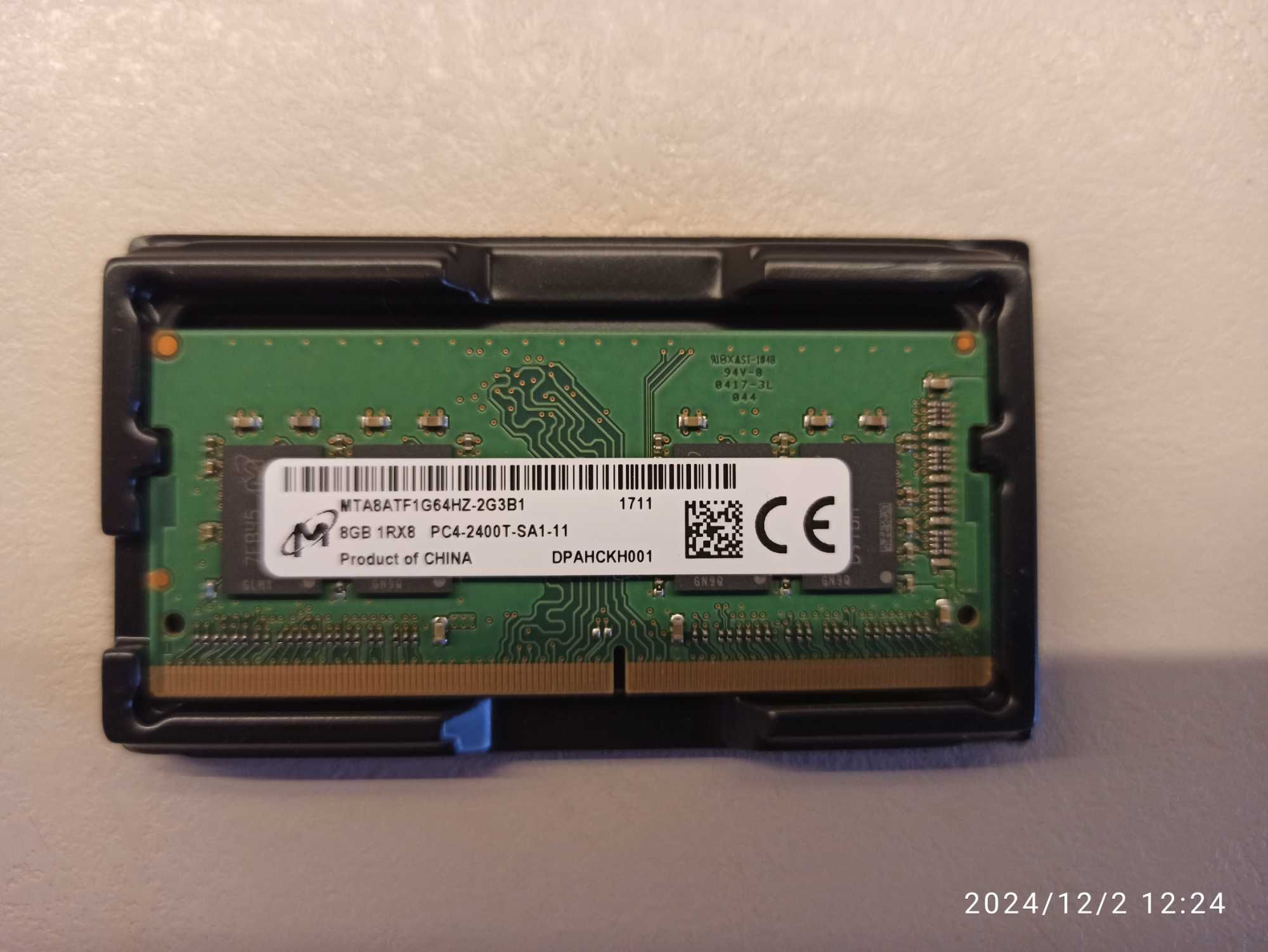 Оперативная память Micron 8gb DDR4 2400 MHz
