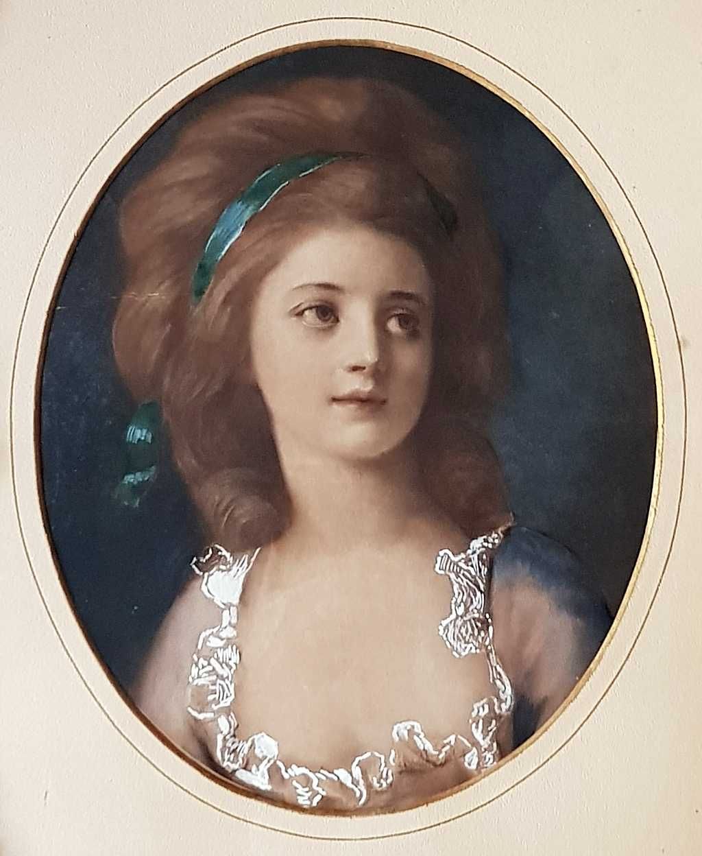 Obraz w ramie z XIX wieku - Zofia Potocka 1778 rok
