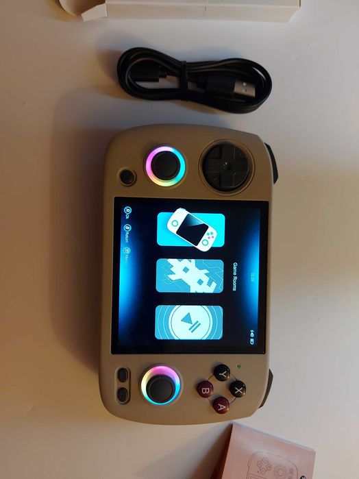 NOWA Konsola Anbernic RG CubeXX Black 3.95" Linux Gyro 2025 WiFi BT PL