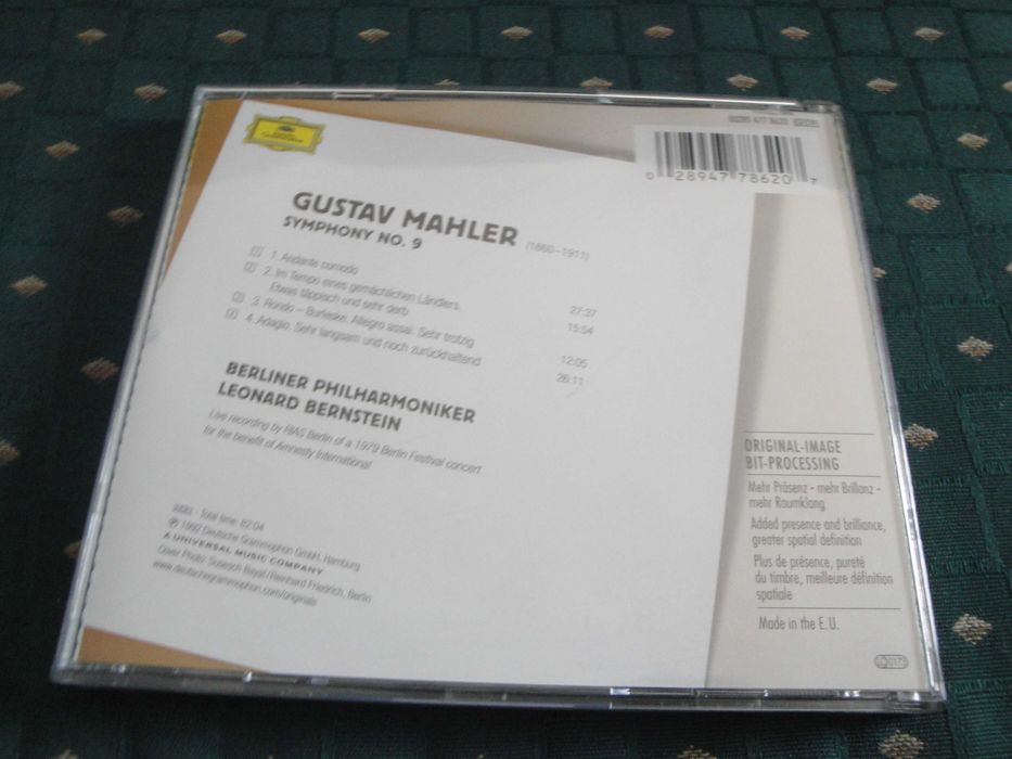 Mahler - Symphonie 9 (Bernstein) Deutsche Grammophone CD