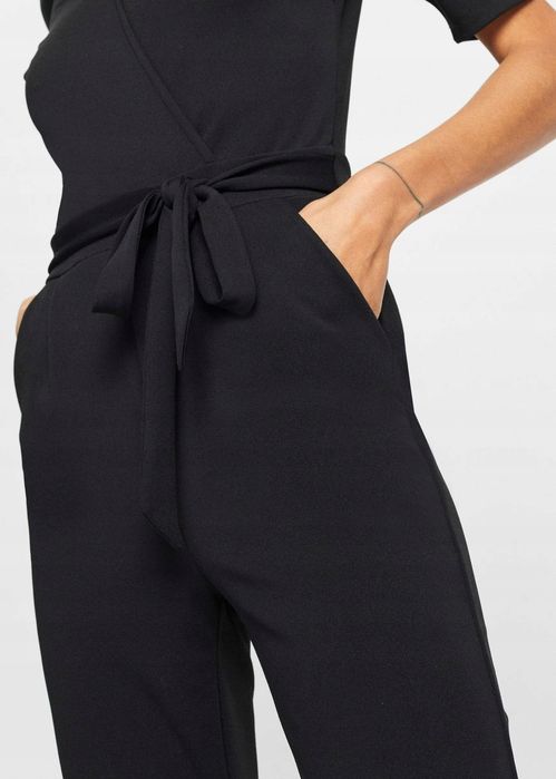 B.P.C czarny kombinezon krótki rękaw ^32/34