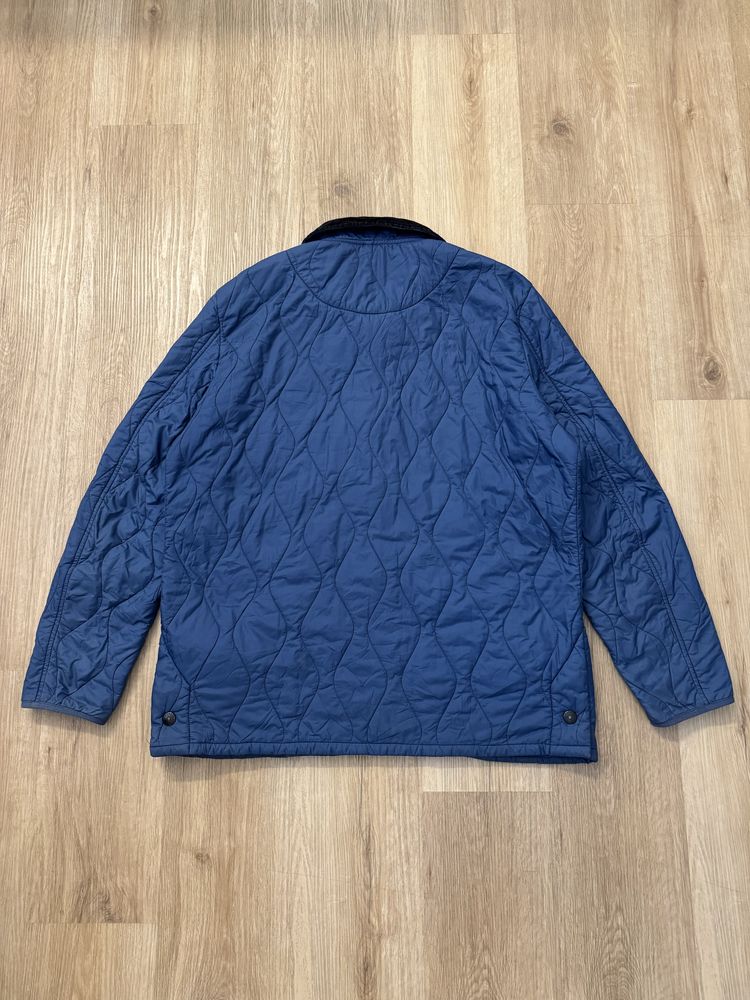 Barbour Liddesdale Track Quilt Jacket XL Light blue kurtka lekka