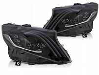 LAMPY REFLEKTORY MERCEDES W447 14-23 FULL LED BLACK DRL DTS