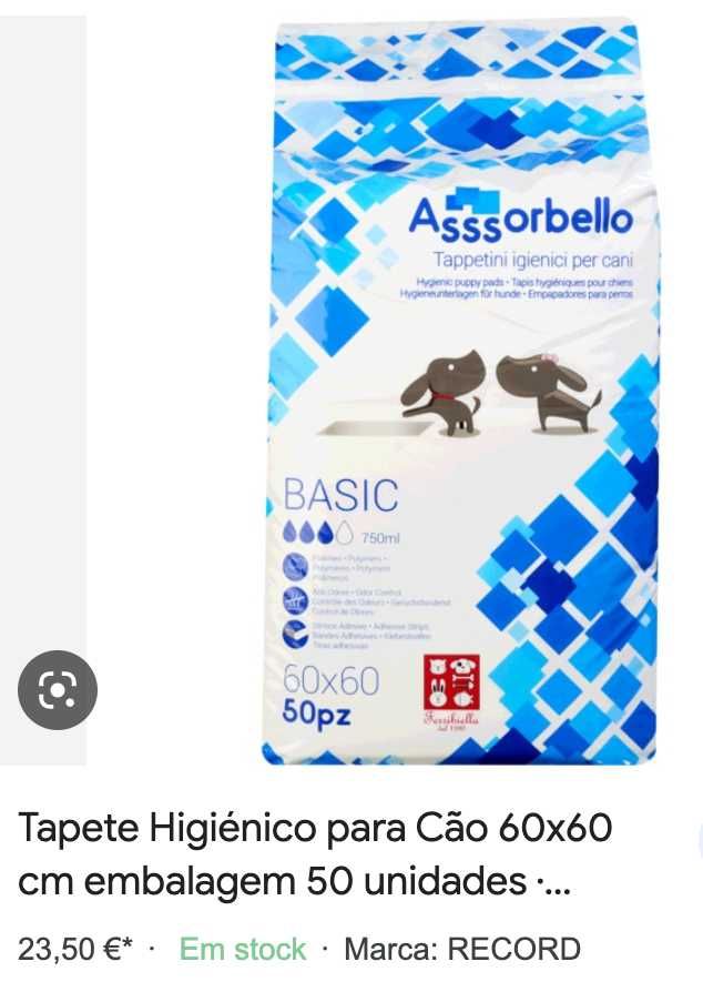 KIT WC PET: Tabuleiro resguardo cão pipi dog + 50 Tapetes higiénicos