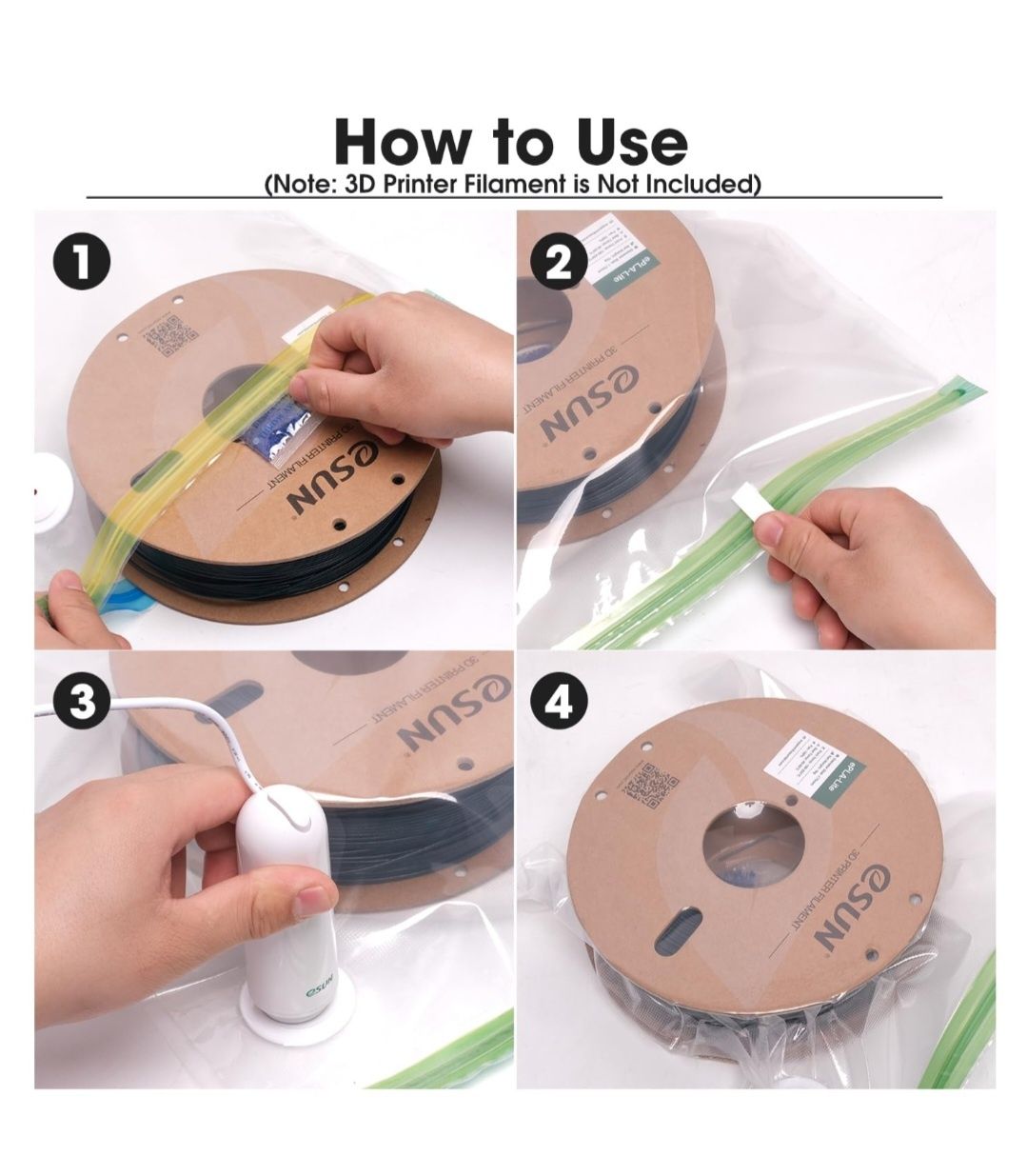 Esun vacuum kit pro 2 worek do filamentu prozniowy