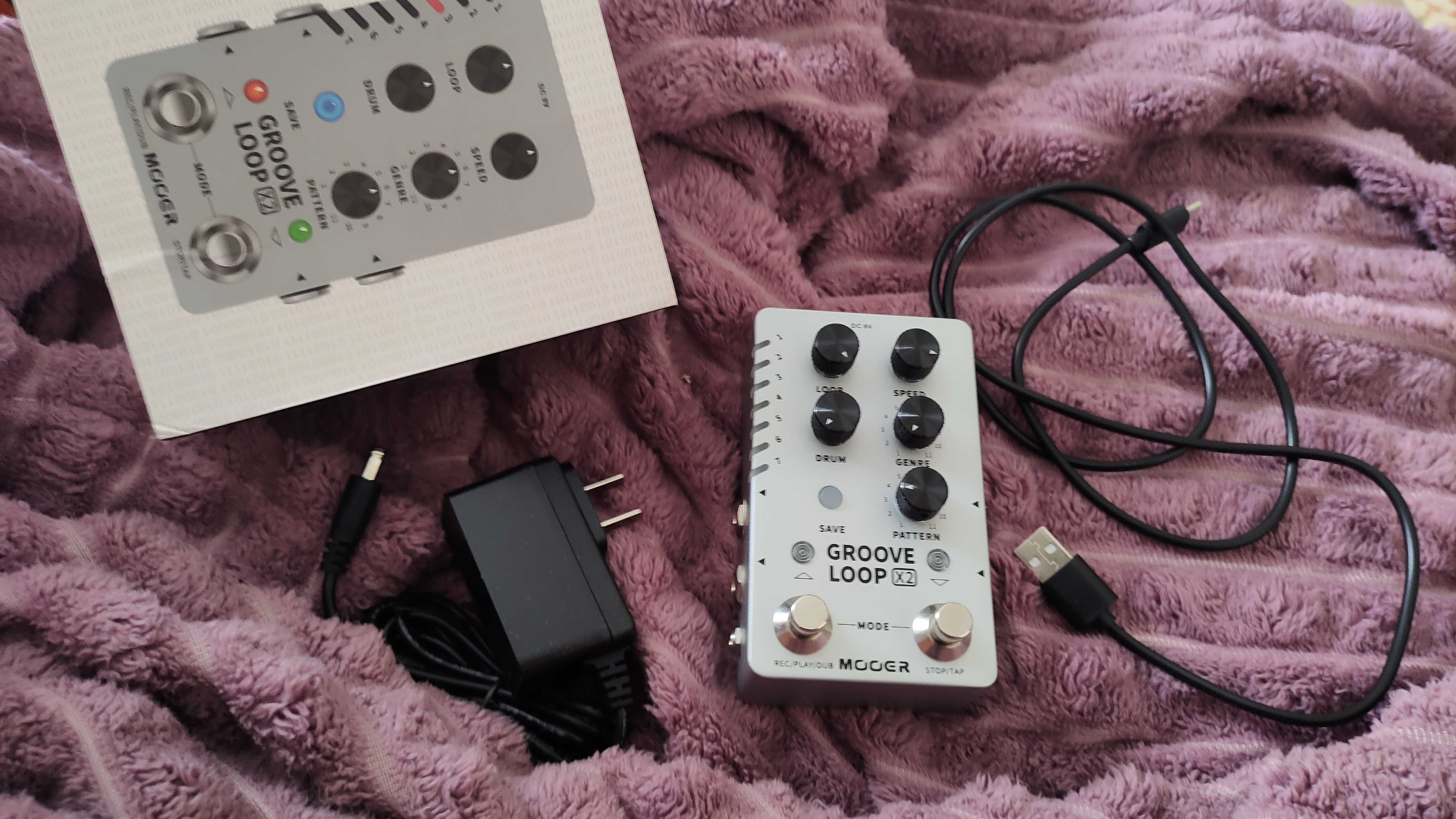 Педаль Mooer drummer looper X2 драм машинка + лупер. Groove loop