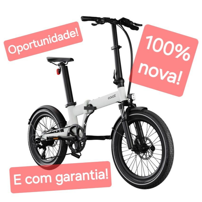 Bicicleta eletrica dobrável 100% nova com garantia EOVOLT AFTERNOON