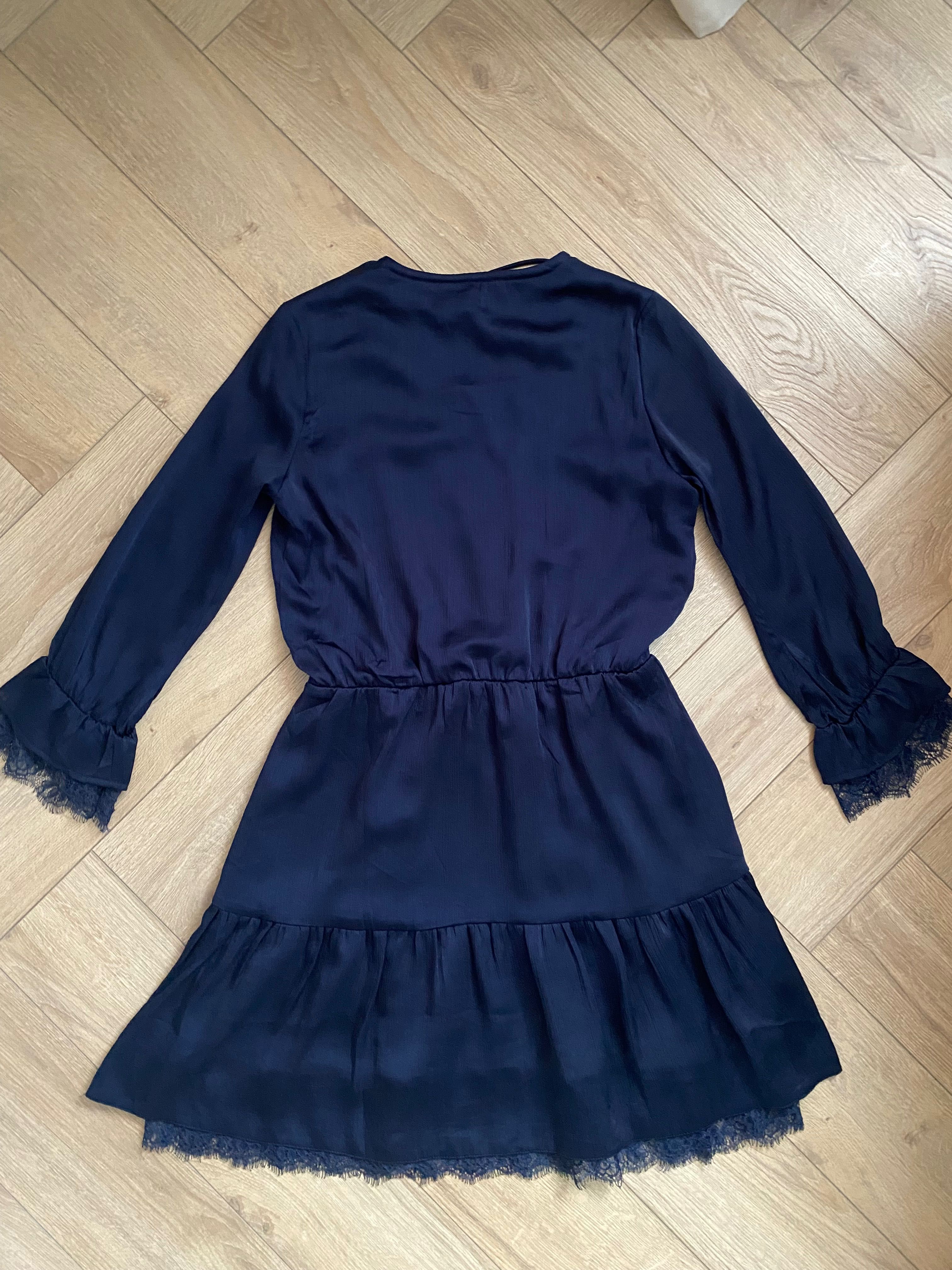 Granatowa sukienka koktajlowa Mohito r. 36