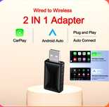 Android Auto CarPlay adapter bezprzewodowy mini USB! Nowość 2025
