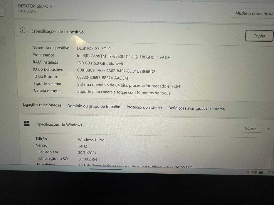 Asus ZenBook Flip S UX370U 13-inch Core i7-8550U - 16GB - SSD 512 GB