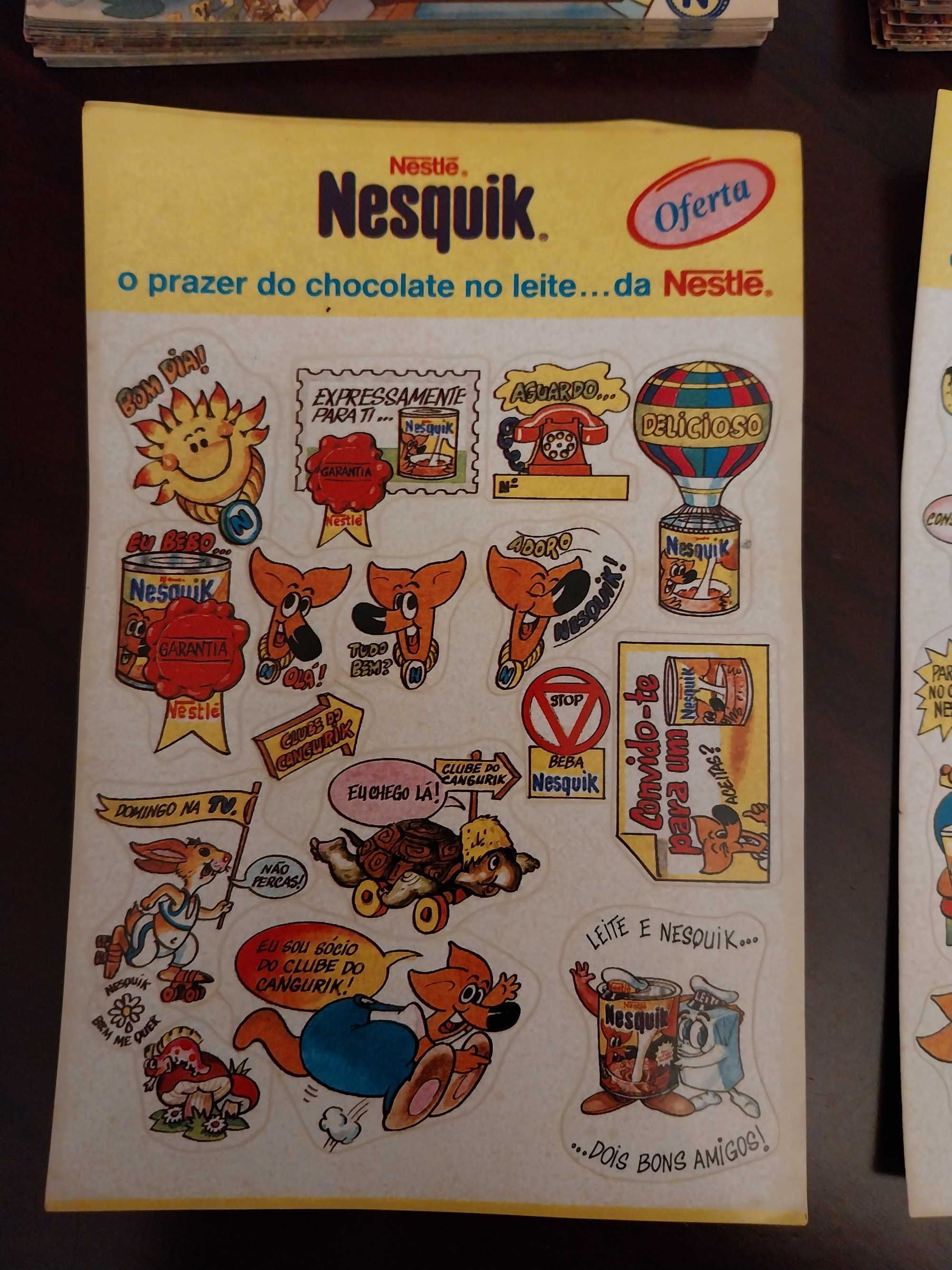Conjunto de autocolantes Nestlé - Nesquick, vintage, edição limitada
