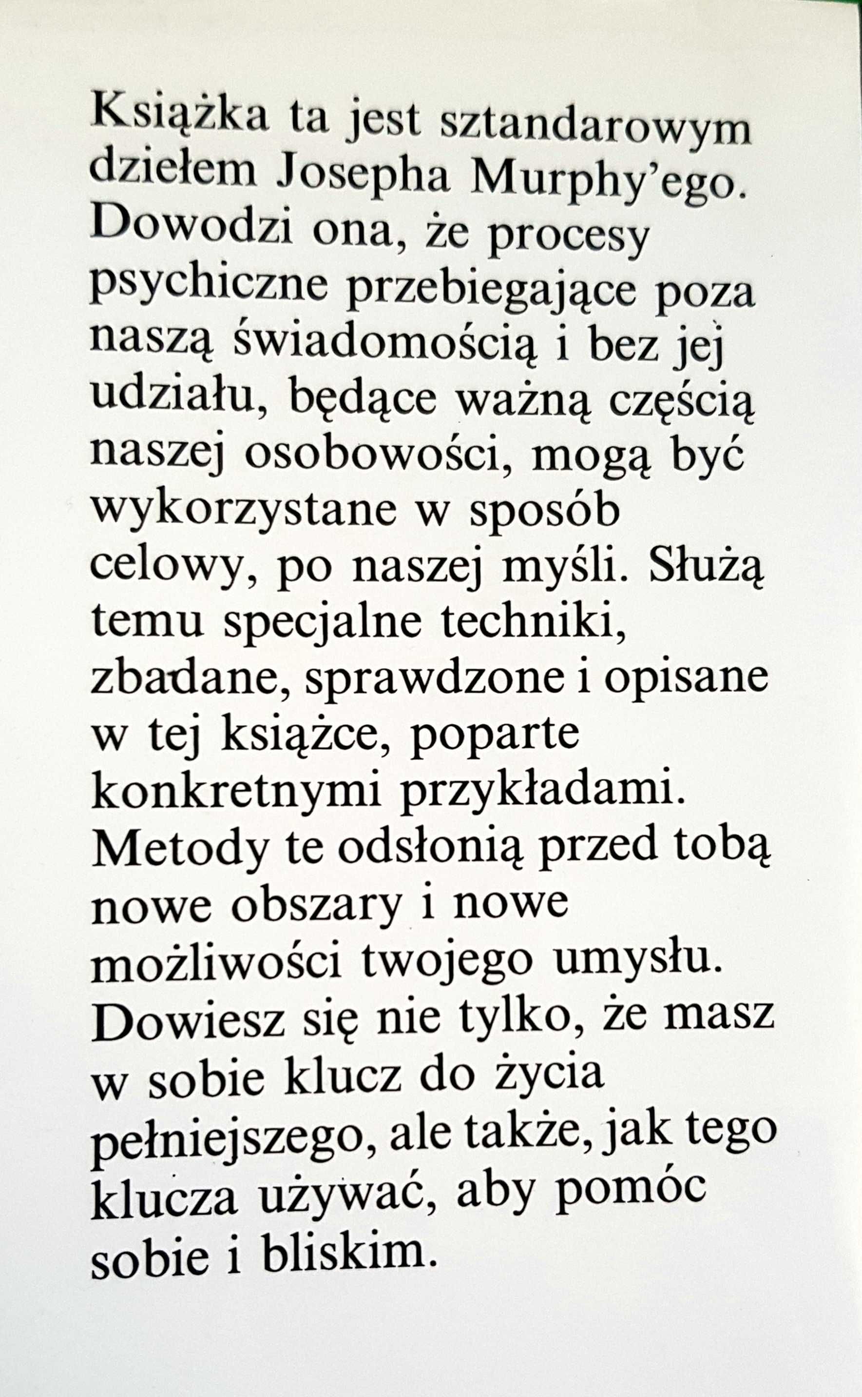 Potęga Podświadomości  Joseph Murphy
