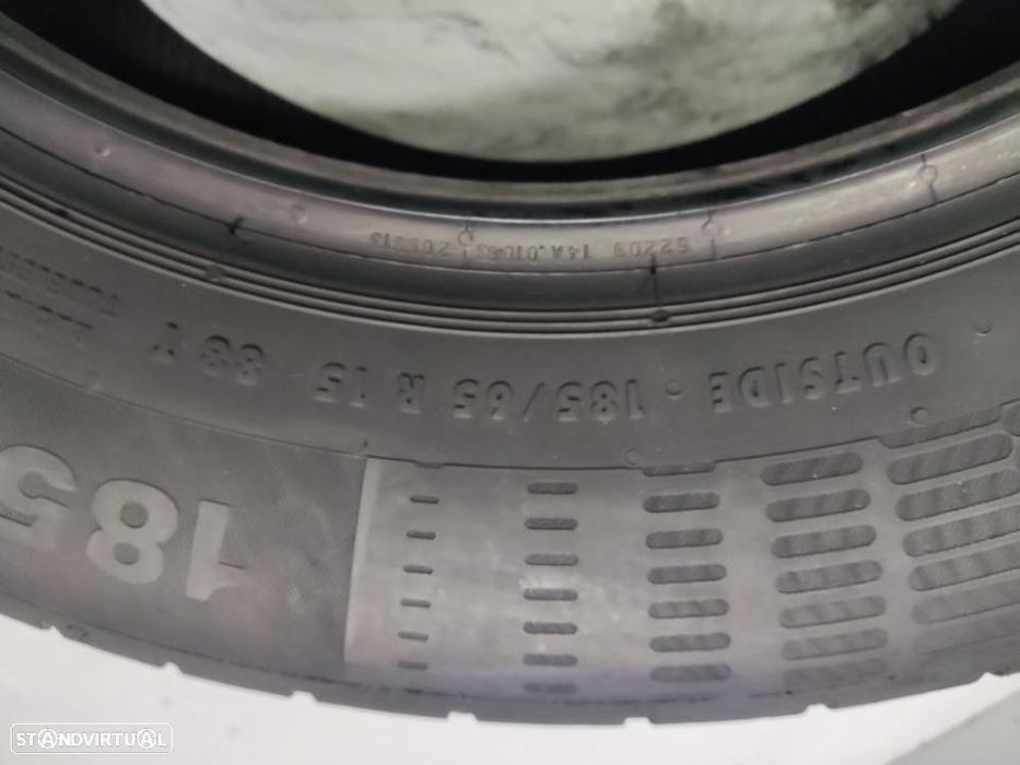 2 pneus semi novos 185-65r15 continental - oferta dos portes