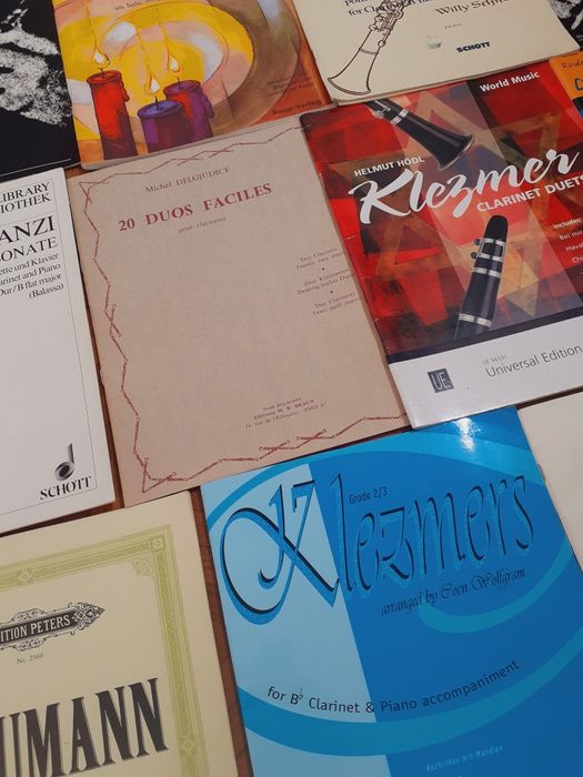 Nuty na klarnet zbiór 12szt