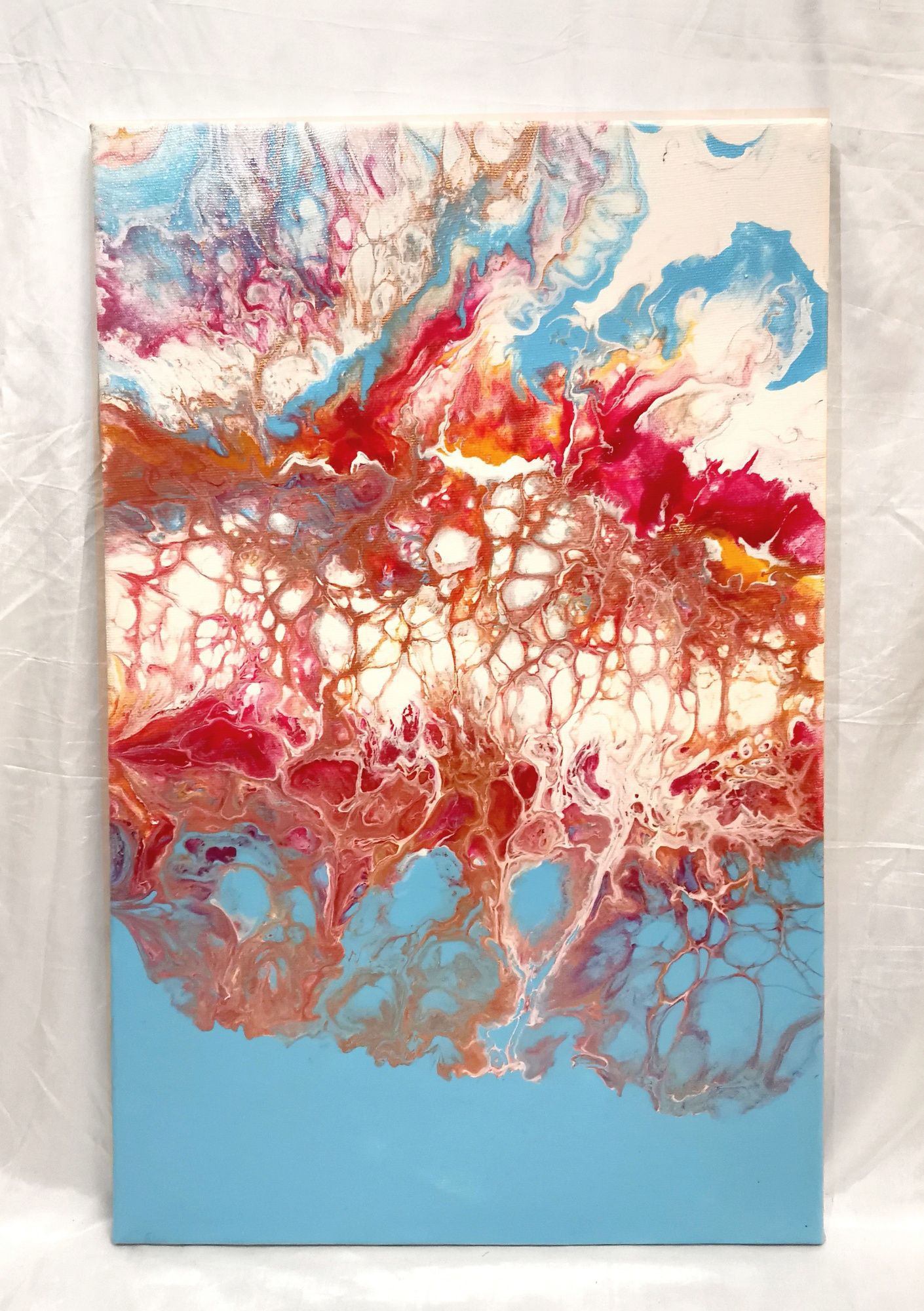 Картина в стилі флюїд арт, fluid Art, абстракція