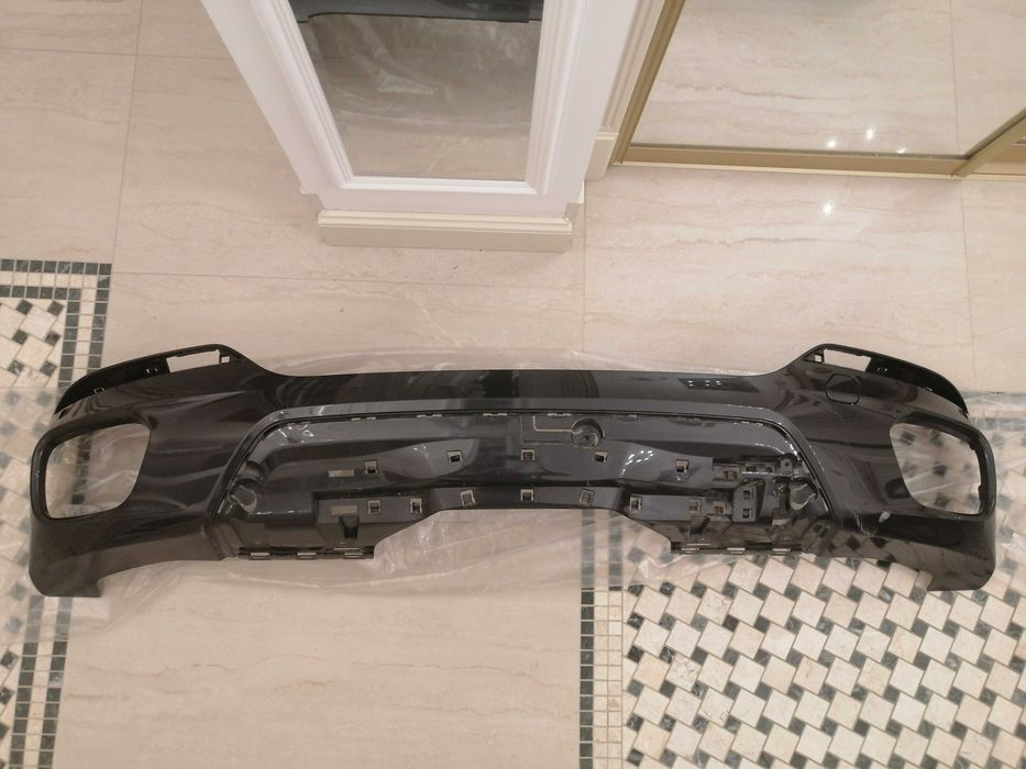 Спойлер накладка диффузор бампера заднего bmw x6 f16 м 2014-2019 год