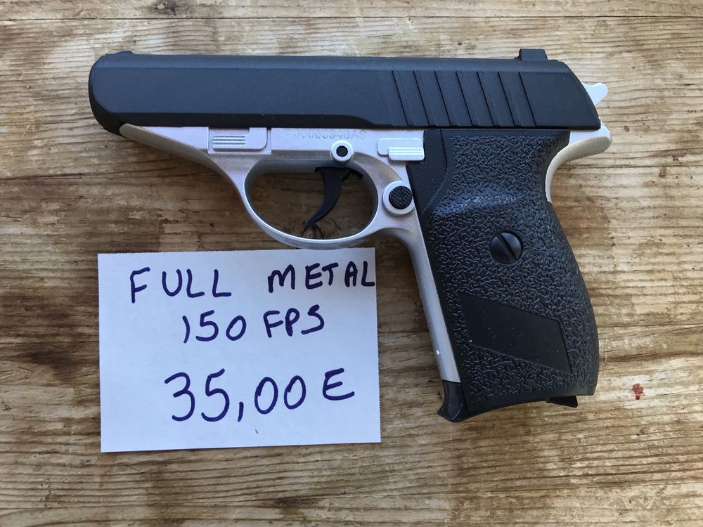 Pistola Airsoft de MOLA - SIG P226 - CZ 75D - COLT 25 - MP40 novas Plástico