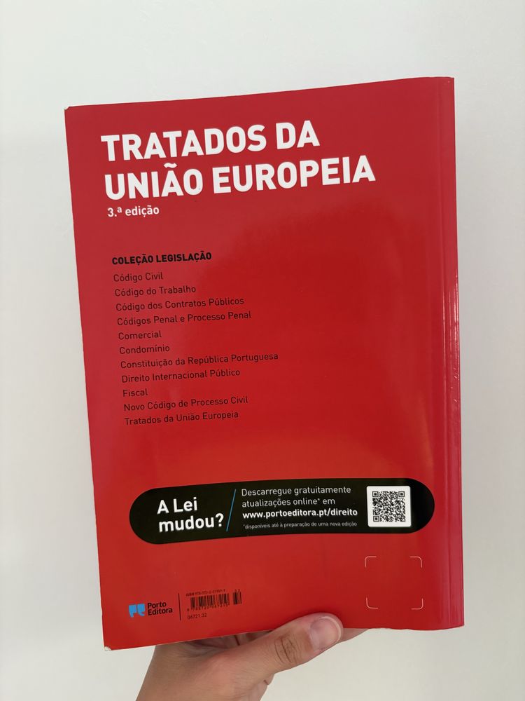 Livro “Tratados da União Europeia”