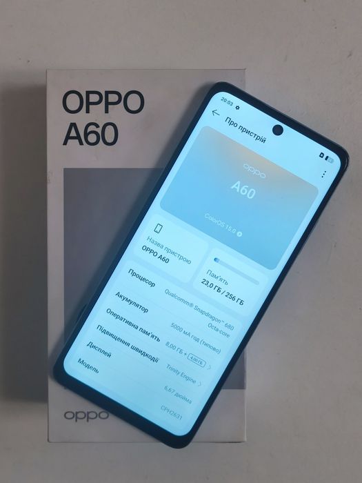 Продам Oppo A60 8/256 Pipple Blue