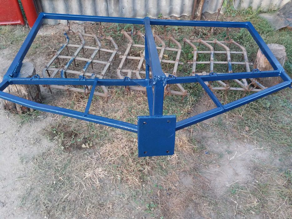 Сцепка борін до мототрактора мінітрактора одноточкова ширина 2м