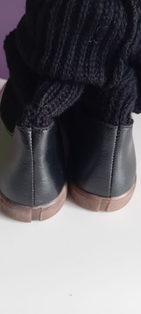 Botki damskie skóra naturalna 41