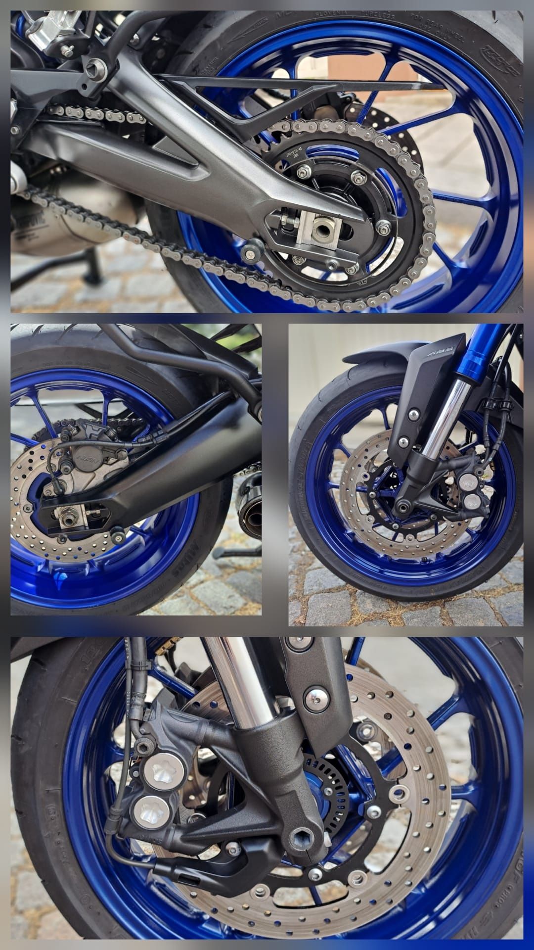 Yamaha MT-09, Tracer 900, 3 malas, vários extras