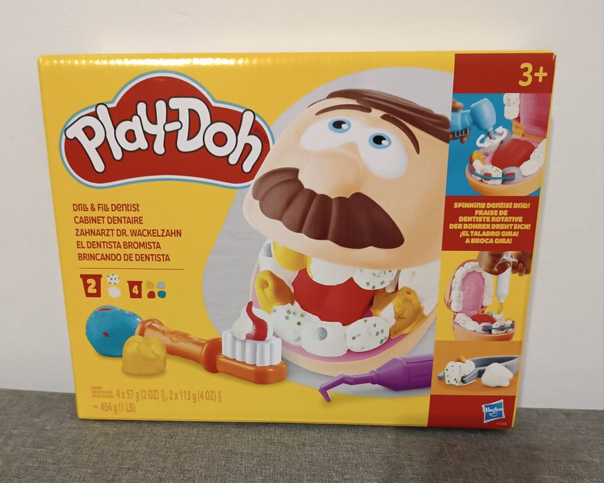 Nowy Play-Doh dentysta ciastolina prezent na Boże Narodzenie