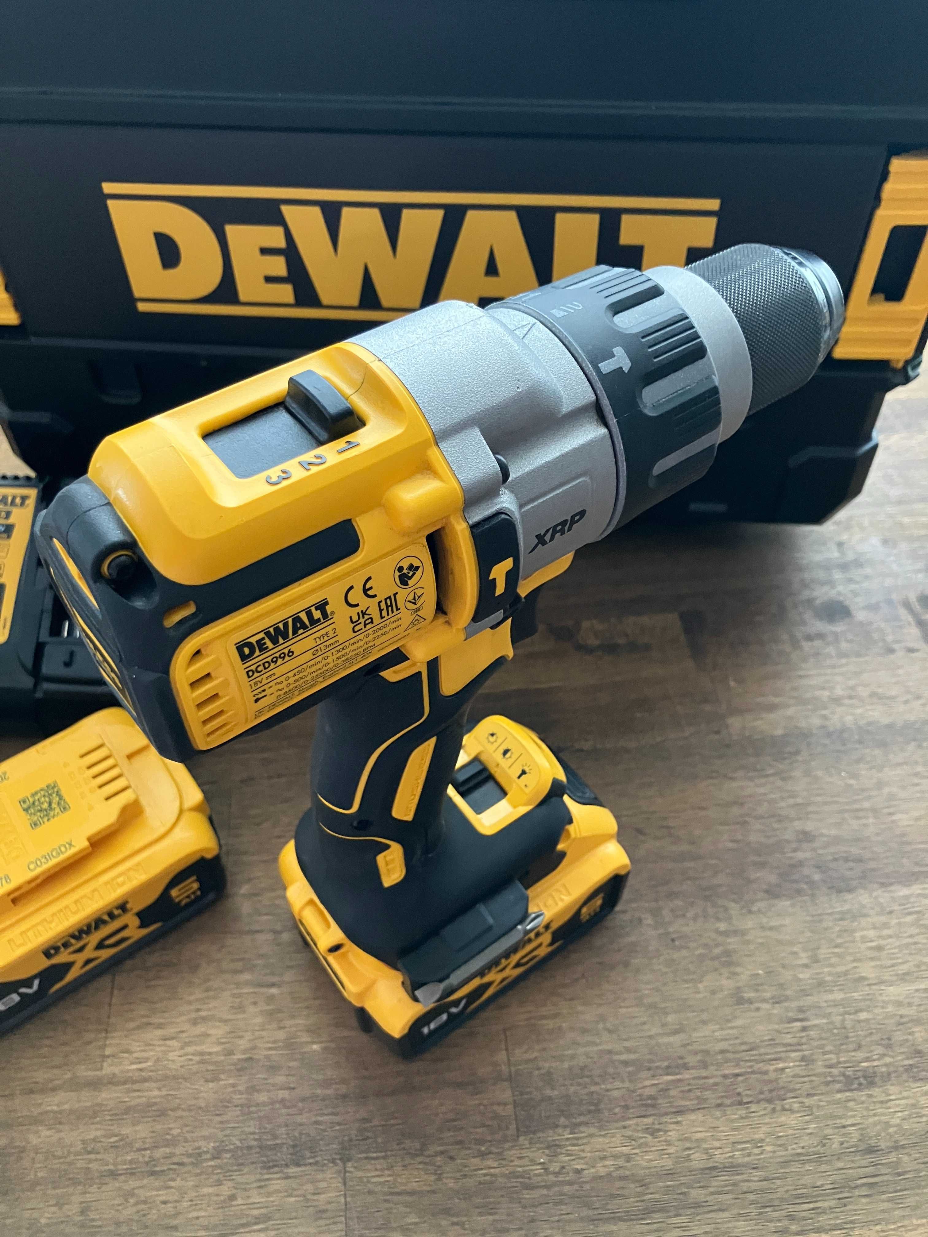 Wiertarko-wkrętarka DeWalt DCD996P2 cały zestaw na gwarancji