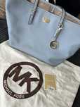 Michael KORS Carryall Tote SHOOPER BAG / saffiano pale blue z Usa