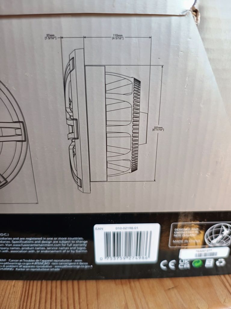 Subwoofer Fusion Marine XS-S10 SPGW głośnik basowy do łodzi