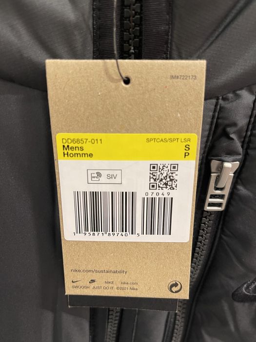 Куртка nike, на флісі, therma-fit DD6857-011 чоловіча куртка