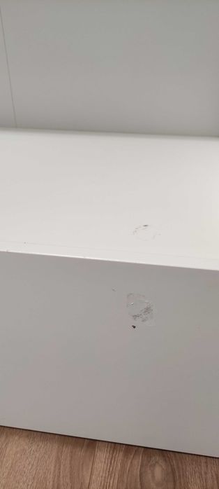 BERGIG Regał na książki z szufladą, biały ikea